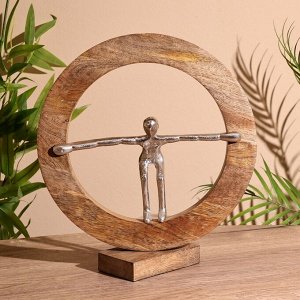 Сувенир интерьерный в деревянном кольце «Момент», 25x8x28 см