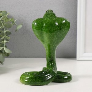 Фигурка полистоун лак «Шипящая кобра», 11.8x6.5x15 см