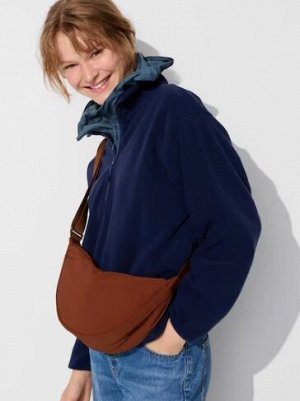 UNIQLO — круглая мини-сумка через плечо - 30 NATURAL