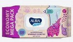 Влаж.салфетки д/детей &quot;Aura&quot; ultra comfort 200шт/уп