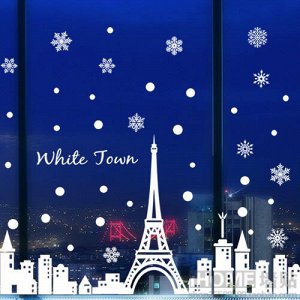 Наклейка "Снежный Париж"