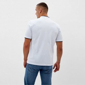 Футболка поло мужская MINAKU REGULAR FIT: белая