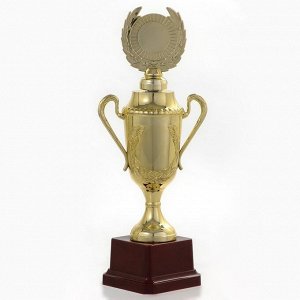 Кубок 088C, наградная фигура, золото, подставка пластик, 23.5x12x6.4 см