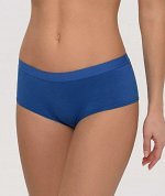 LUI et ELLE EC0551  gros bleu  Трусы женские шортики, из хлопкового полотна с ажурной вставкой.