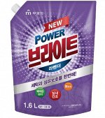 Mukunghwa Bright Liquid Detergent Lavender Жидкое средство для стирки с ферментами и содой, для сушки в помещении, мягкая упаковка, 1,6 л