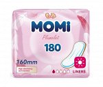 MOMI Гигиенические прокладки Liners ежедневные ультратонкие, 160 мм 180 шт
