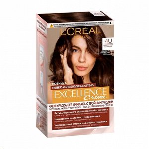 L'Oreal Paris Excellence краска д/волос крем. 4U каштановый 3-й уход стойк/цв 269мл карт/уп / 6шт /