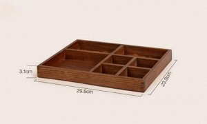 Ящик Мнгогофункцональный деревянный ящик,для хранения домашних пирнадлежностей 30*3*24 смДерево