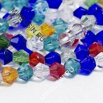 Бусины Граненые Биконус 4мм
