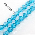 Бусины Граненые Биконус 4мм