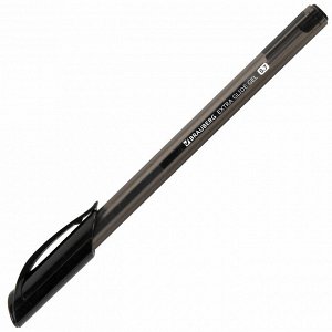 Ручка гелевая BRAUBERG "Extra Glide Gel", ЧЕРНАЯ, трехгранная, узел 0,7 мм, линия 0,5 мм, 144077
