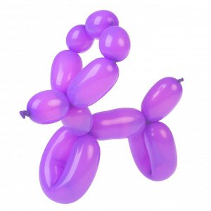Шары воздушные для моделирования ЗОЛОТАЯ СКАЗКА, 2х60"(5х150см), КОМПЛЕКТ 10шт с насосом, ассорти, 105009