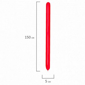 Шары воздушные для моделирования ЗОЛОТАЯ СКАЗКА, 2х60"(5х150см), КОМПЛЕКТ 10шт с насосом, ассорти, 105009