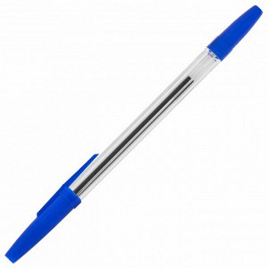 Ручка шариковая масляная СИНЯЯ, STAFF Basic BP-962, корпус прозрачный, 1 мм, линия 0,7 мм, 142962
