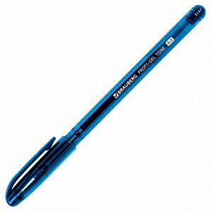 Ручка гелевая СИНЯЯ, BRAUBERG Profi-Gel TONE, линия 0,4мм, 144128