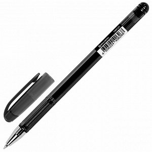 Ручка гелевая ЧЕРНАЯ, BRAUBERG Profi-Gel TONE, линия 0,4мм, 144127