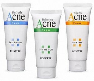 506387 "Rosette" "Acne Foam" Пенка для умывания для проблемной подростковой кожи с серой, 120 гр. 1/48