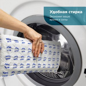 Швабра с флаундером 40см, телескоп черенок 130см, резьба 1,6см, микрофибра/абразив (ТИП К), LAIMA