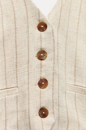 Льняной комбинезон ZARA