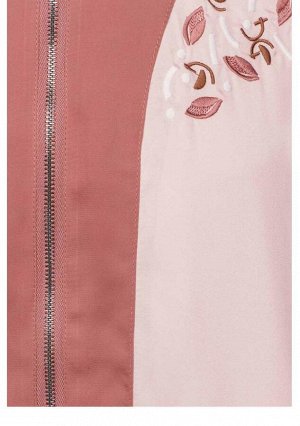 1r Блузон, розовый Garcia Благородный материал и первоклассный крой с цветными блоками. Красивая вышивка. Края резиночной вязкой. Обрамляющий фигуру силуэт на замке, 2 кармана и маленький металлически