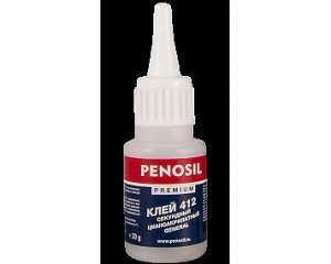 Клей бытовой - Penosil Premium клей цианоакрилатный 412 флакончик 20 гр. (20/уп)(1к-200шт)