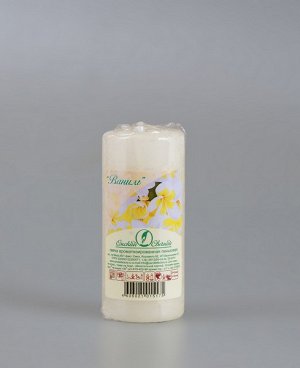 Свеча ароматизированная пеньковая 40х90 ваниль (время горения - 11 ч.)