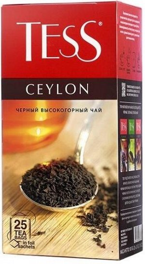 АКЦИЯ! -25% за 4 пачки! Чай Tess Ceylon black tea 25 пак х 4шт