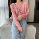 УКОРОЧЕННЫЙ КАРДИГАН, РОЗОВЫЙ