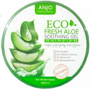 Anjo Professional Гель для тела универсальный увлажняющий c алоэ вера Gel Soothing Eco Fresh Aloe Vera, 300 мл