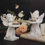 Подсвечник &quot;Ангелок смотрящий вправо&quot;