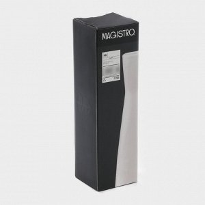 Ваза для цветов фарфоровая Magistro «Бланш», 5,6x21,4 см, цвет белый