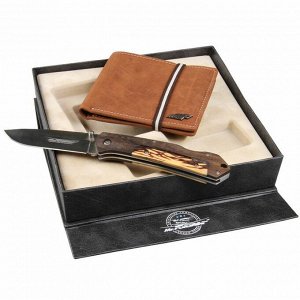Подарочный набор нож перочинный и портмоне Mr.Forsage 800-021 №21