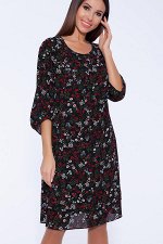 #56819 Платье Черно-красный