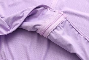 Легкая мастерка с капюшоном на молнии однотонная, фиолетовый