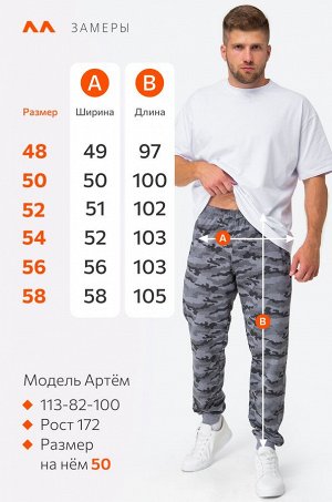 Мужские брюки из футера двухнитки Happyfox
