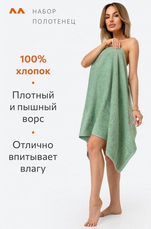 Набор махровых полотенец 2 шт. Happy Fox Home