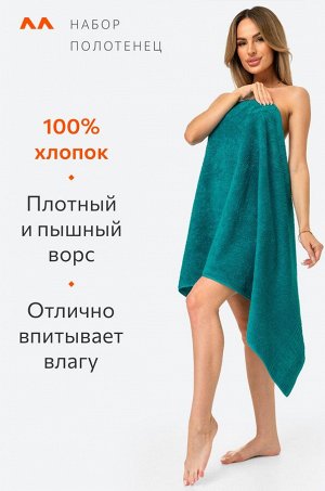 Набор махровых полотенец 2 шт. Happy Fox Home
