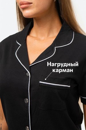 Женская хлопковая пижама с шортами Happyfox