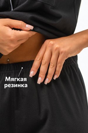 Женская хлопковая пижама с шортами