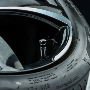 Колпачок на вентиль шины TORSO, черный, набор 4 шт