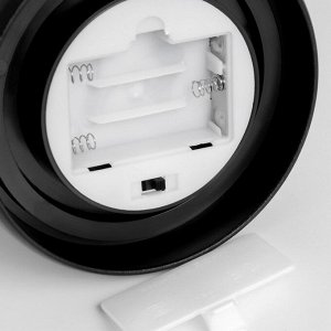 Фигурка светящаяся колба RISALUX «Гвоздики», LED-ночник, красный, 3xААА, 10.5x10.5x22 см