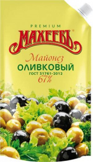 Махеевъ Майонез 200мл д/п (1/40) оливковый