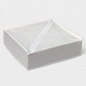 Органайзер для хранения белья LaDо́m, 7 ячеек, 34x30.5x10 см, серый