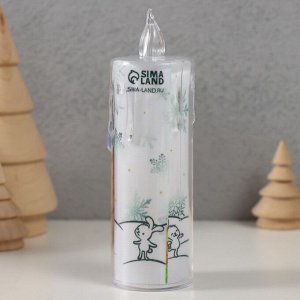 Светодиодная свеча, ночник LED RISALUX «Исполнения желаний», 3xLR1130, 3.8x3.8x12 см