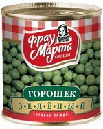 Фрау Марта Горошек 420г ж/б (1/15) зеленый