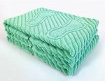 Махровый коврик для ног цвет Мятный листок 50*70 см