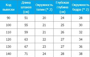 штаны указывайте цвет в примечании