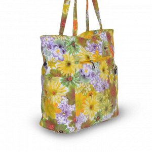 Женская сумка 1-381 желтые цветы