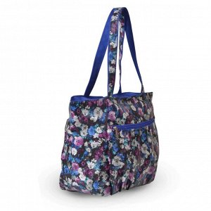 Пляжная сумка 1-321 синие цветы