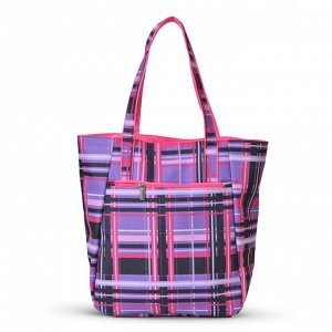 Женская сумка 1-310 розовая клетка